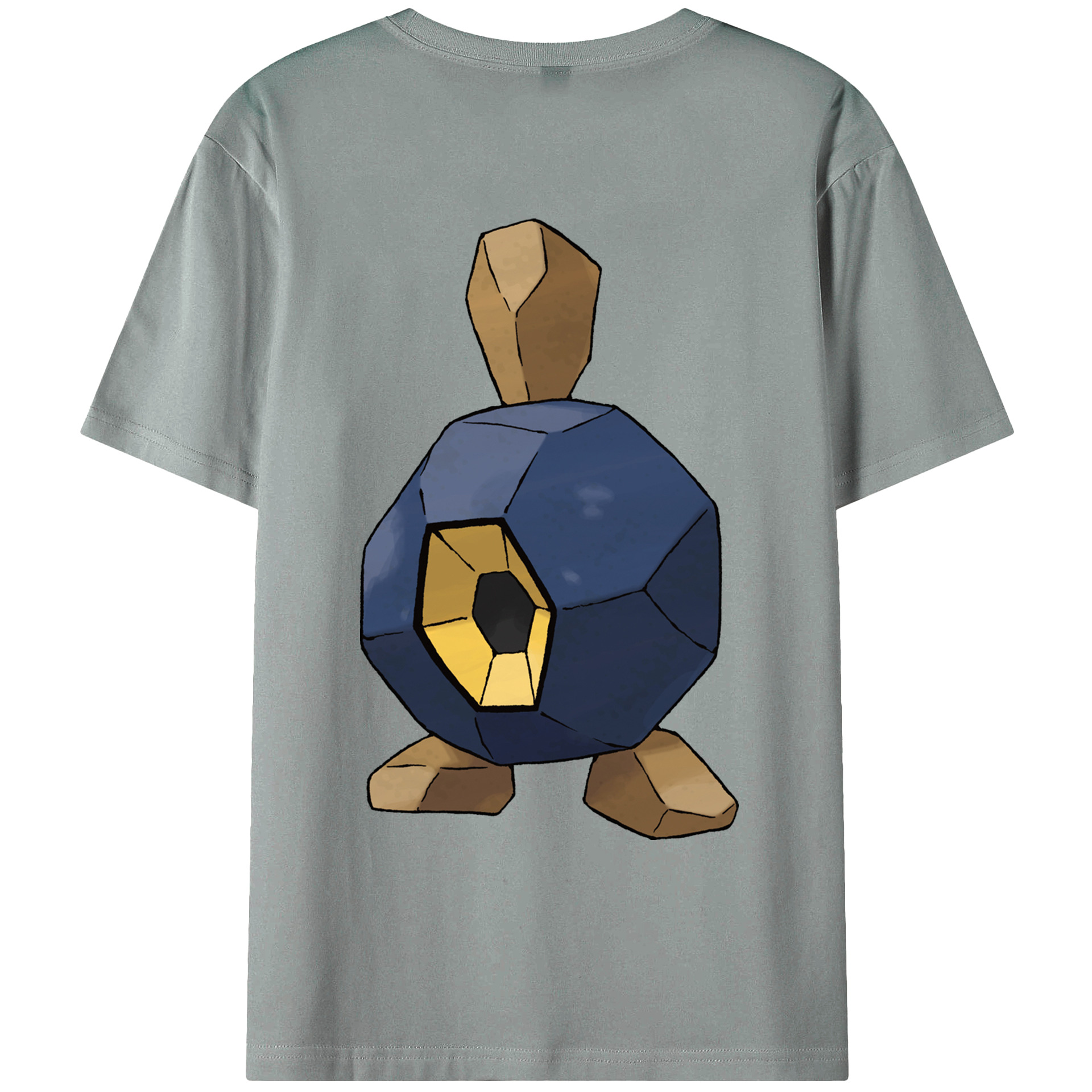 （画像用） ポケットモンスター Pokémon 綿100％ メンズ半袖Tシャツ（バックプリント） 通気性